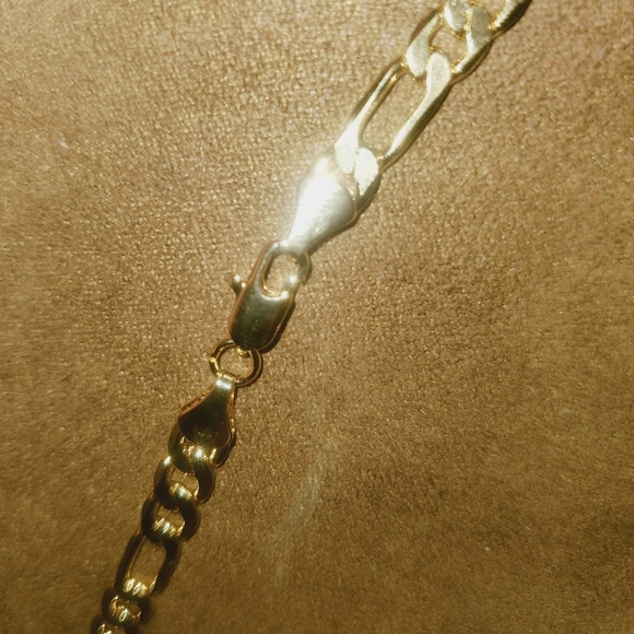 14k gold stamp necklace link - Picture 5 of 7